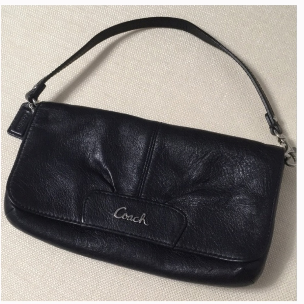 Coach Black Leather Clutch